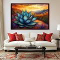 Desert Agave Sunset Digital Art