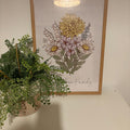 Vintage Botanical Floral Bouquet Digital Art Print