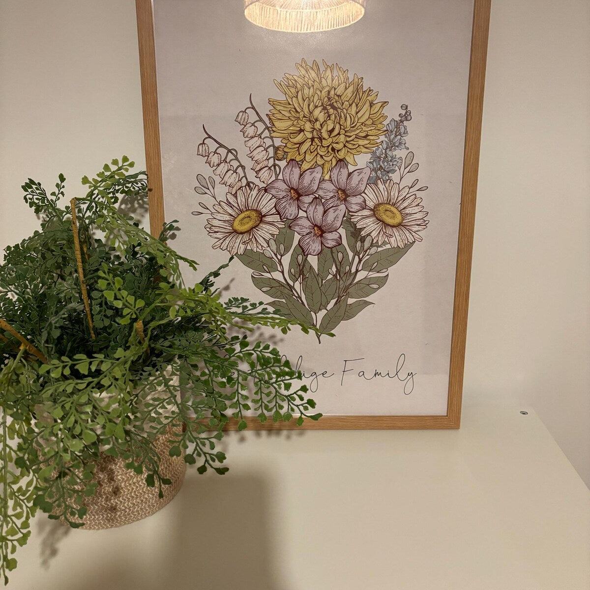 Vintage Botanical Floral Bouquet Digital Art Print