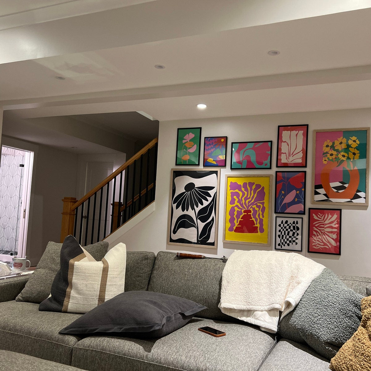 Vibrant Botanical Gallery Wall Set of 11 Digital Prints