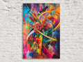 Vibrant Abstract Chaos High-Resolution Digital Artwork