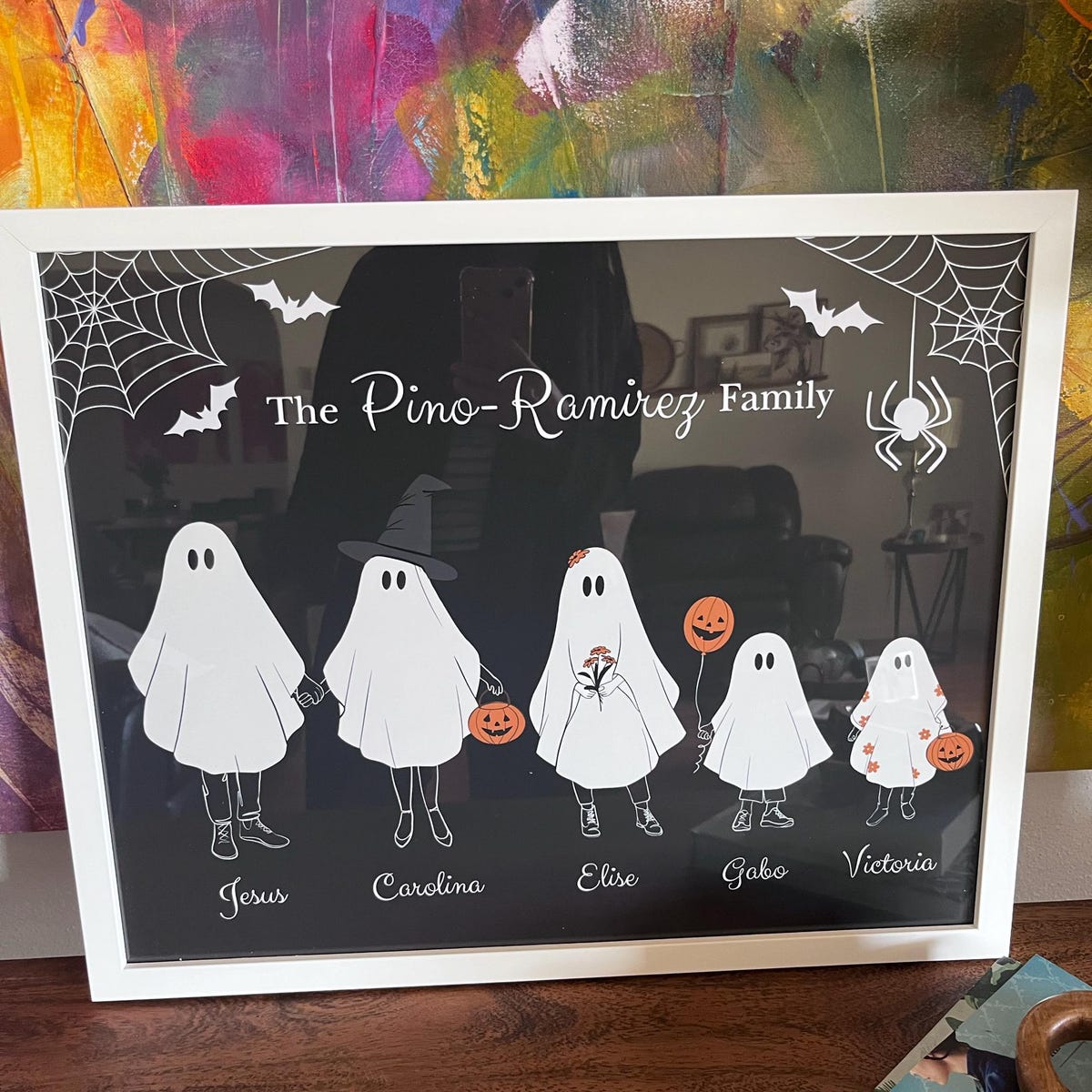 Custom Halloween Family Ghost Portrait Digital Download