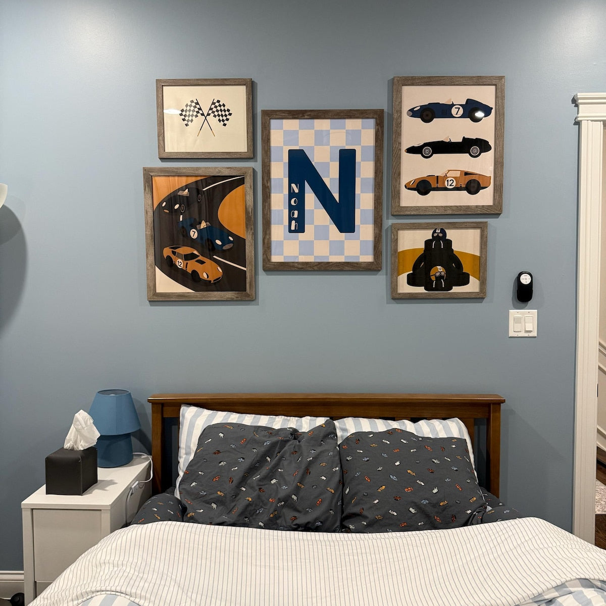 Vintage Race Car Nursery Gallery Wall Set Digital Download