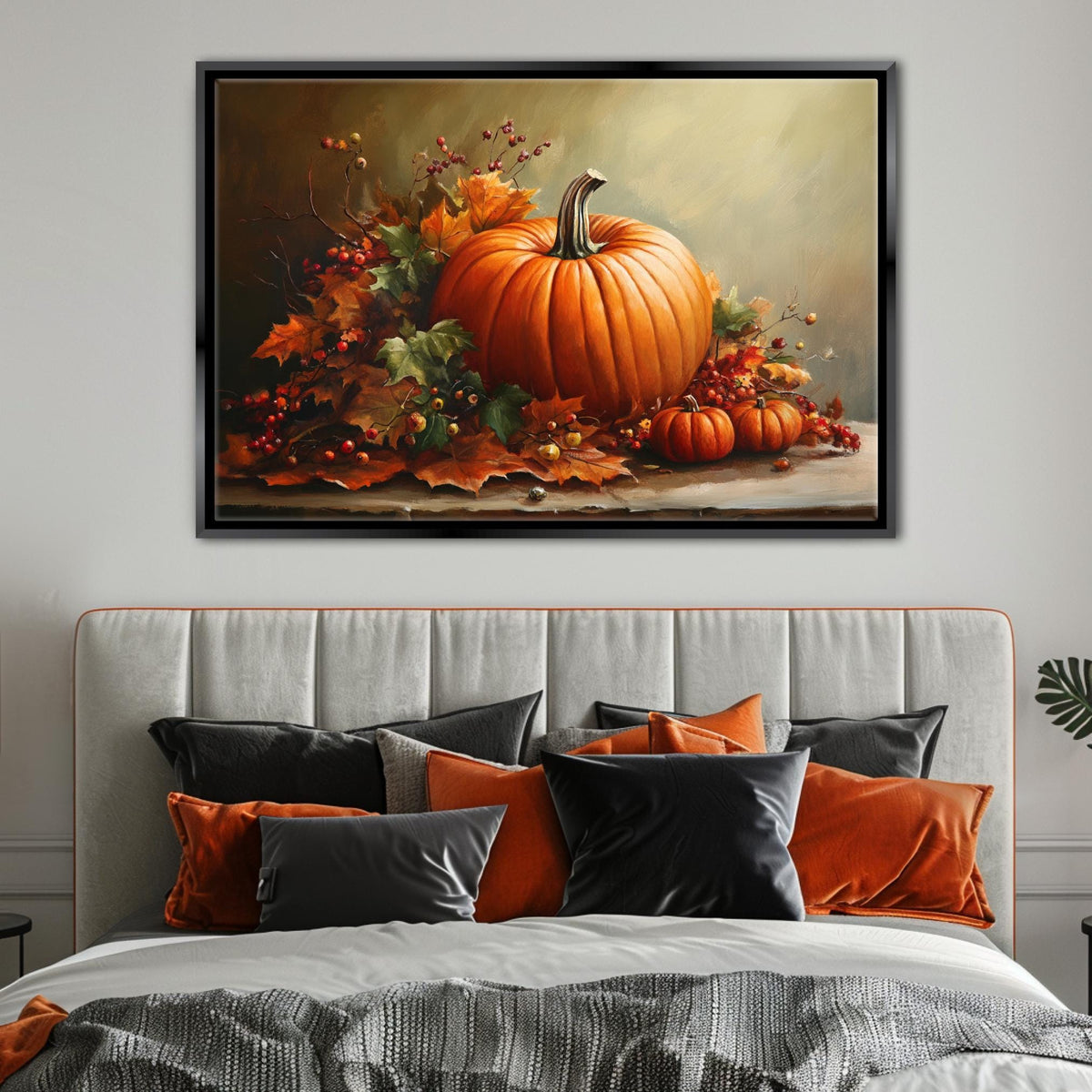 Autumn Harvest Pumpkin Still Life Digital Artwork