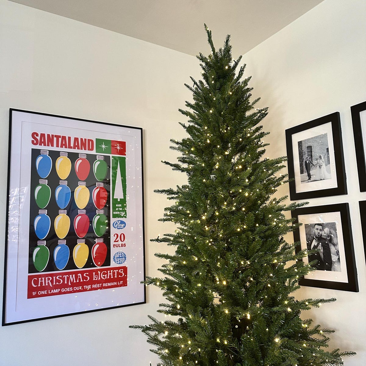 Santaland Christmas Lights Vintage Poster Digital Download