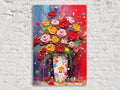 Vibrant Abstract Floral Bouquet Digital Art