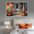 Autumn Porch Pumpkin Patch Digital Art