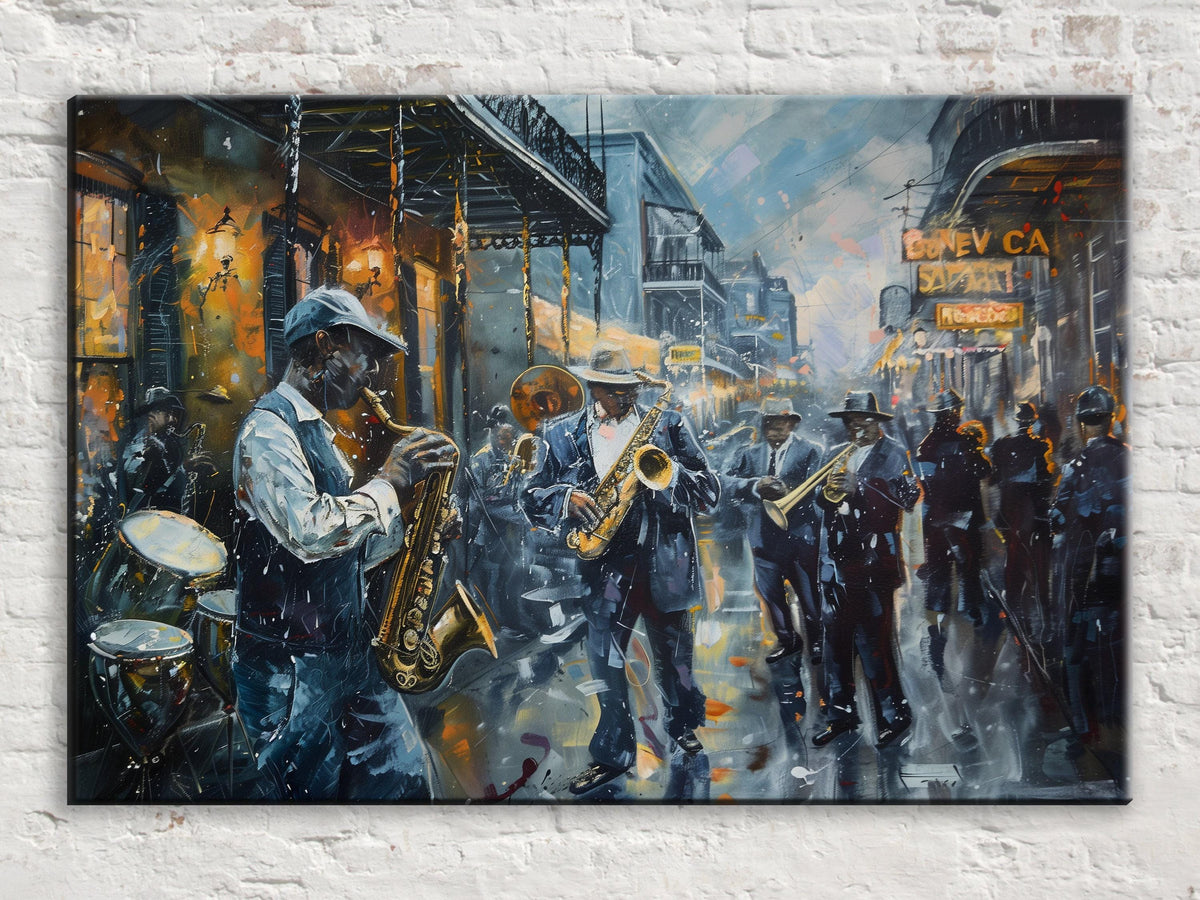 Midnight Jazz Street Instant Digital Download
