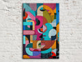 Abstract Mosaic Faces Digital Art