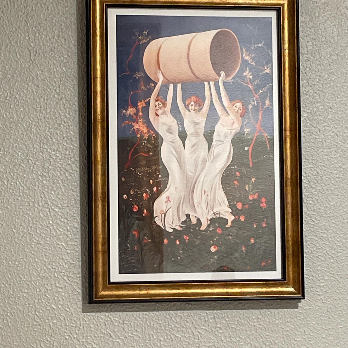 Three Graces Carrying Cylinder Digital Art