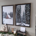 Winter Forest and Cabin Digital Download Set