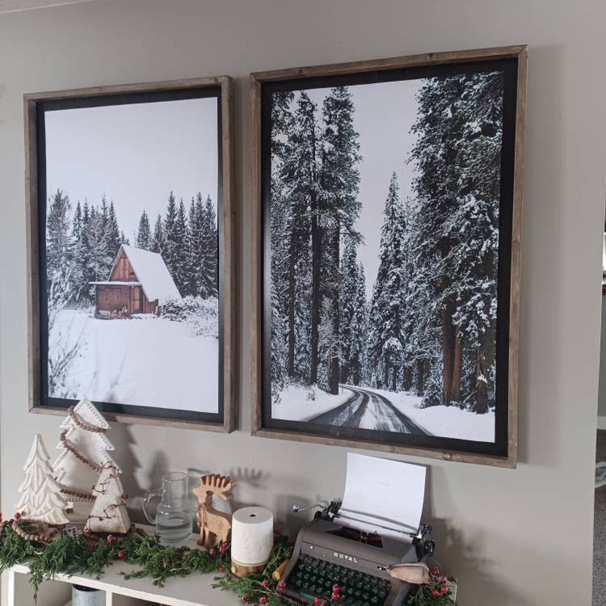 Winter Forest and Cabin Digital Download Set