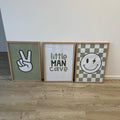 Sage Green Boy Room Digital Art Set