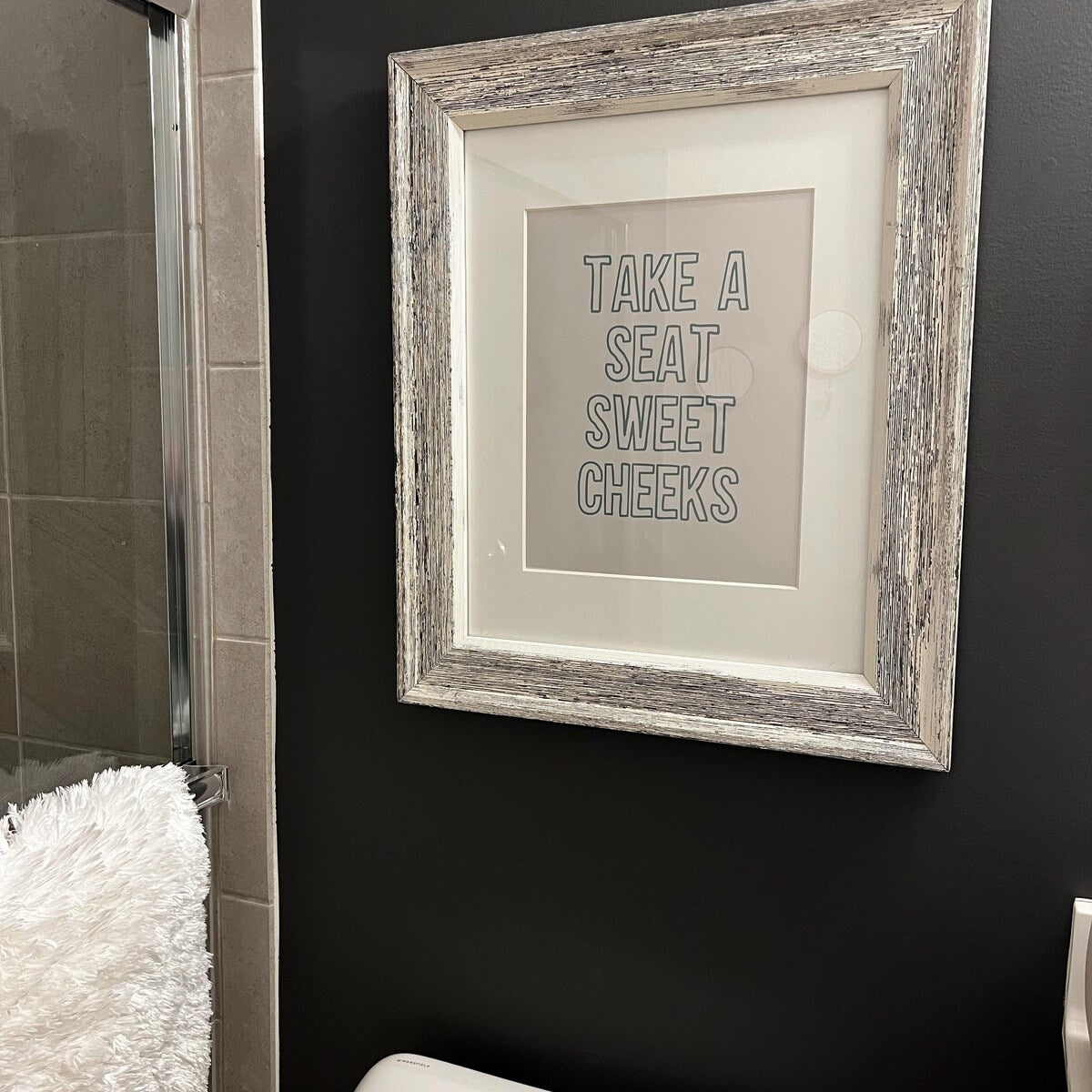 Take A Seat Sweet Cheeks Funny Bathroom Quote Digital Download