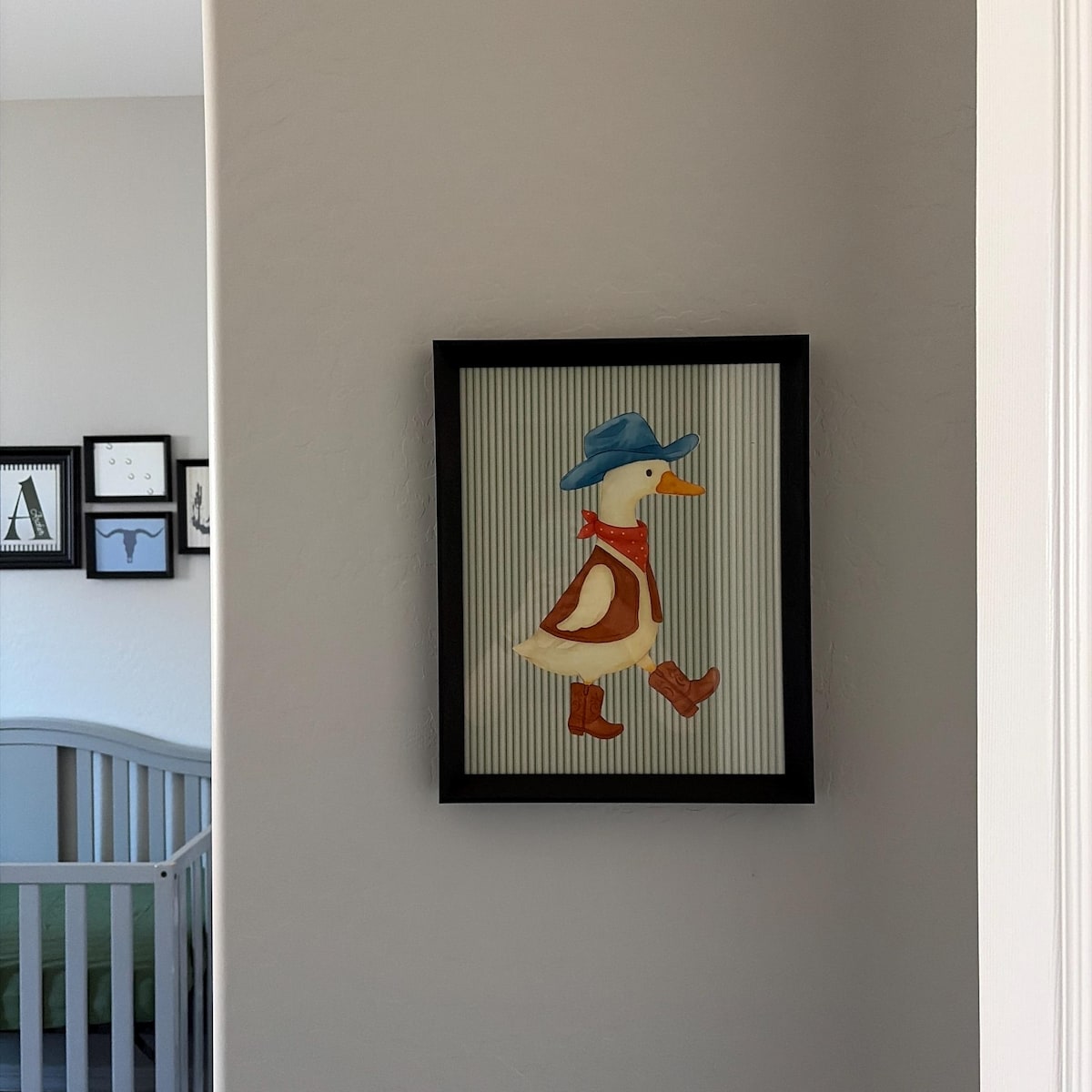 Cowboy Duck Digital Art Print