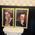 Victorian Sniffing Digital Art Pair
