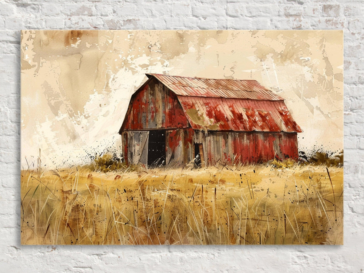 Rustic Red Barn Digital Art