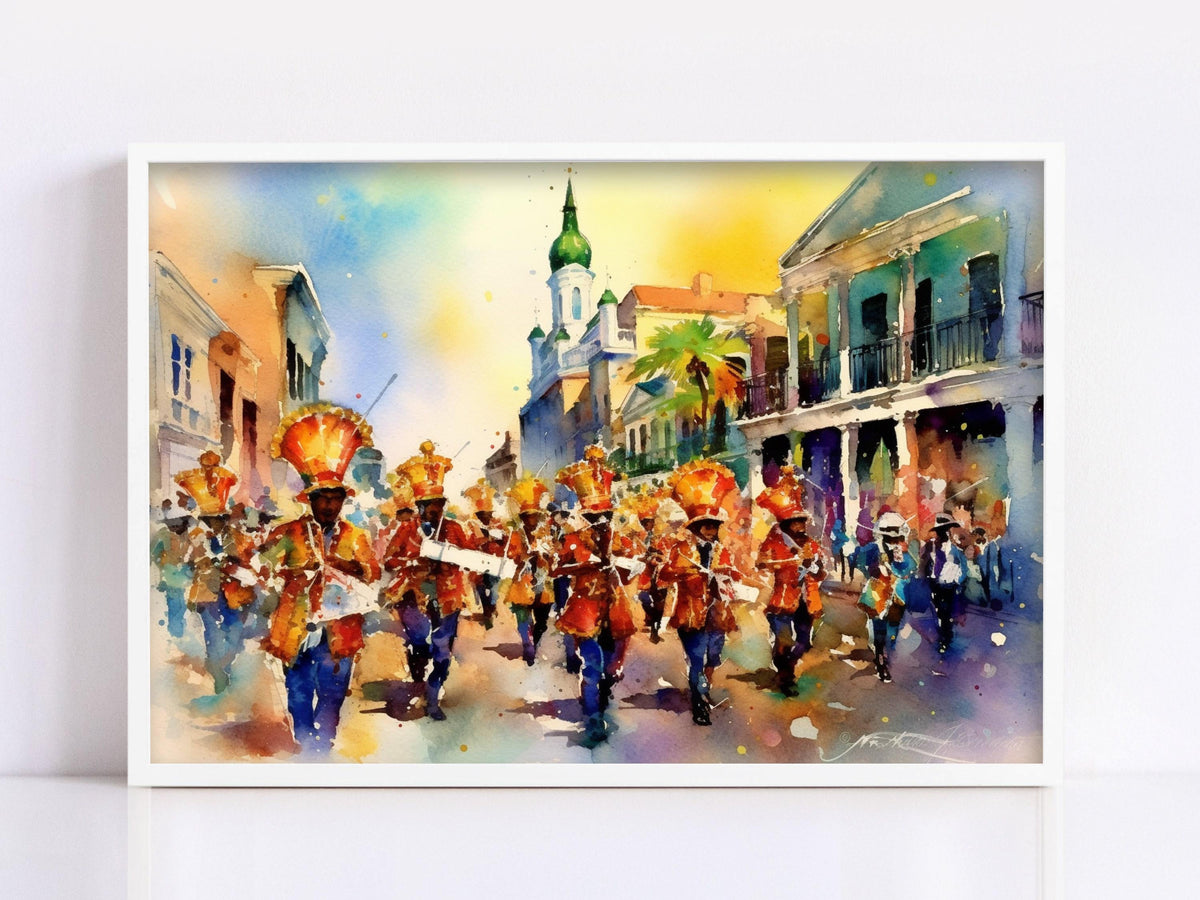 New Orleans Jazz March Digital Artwork