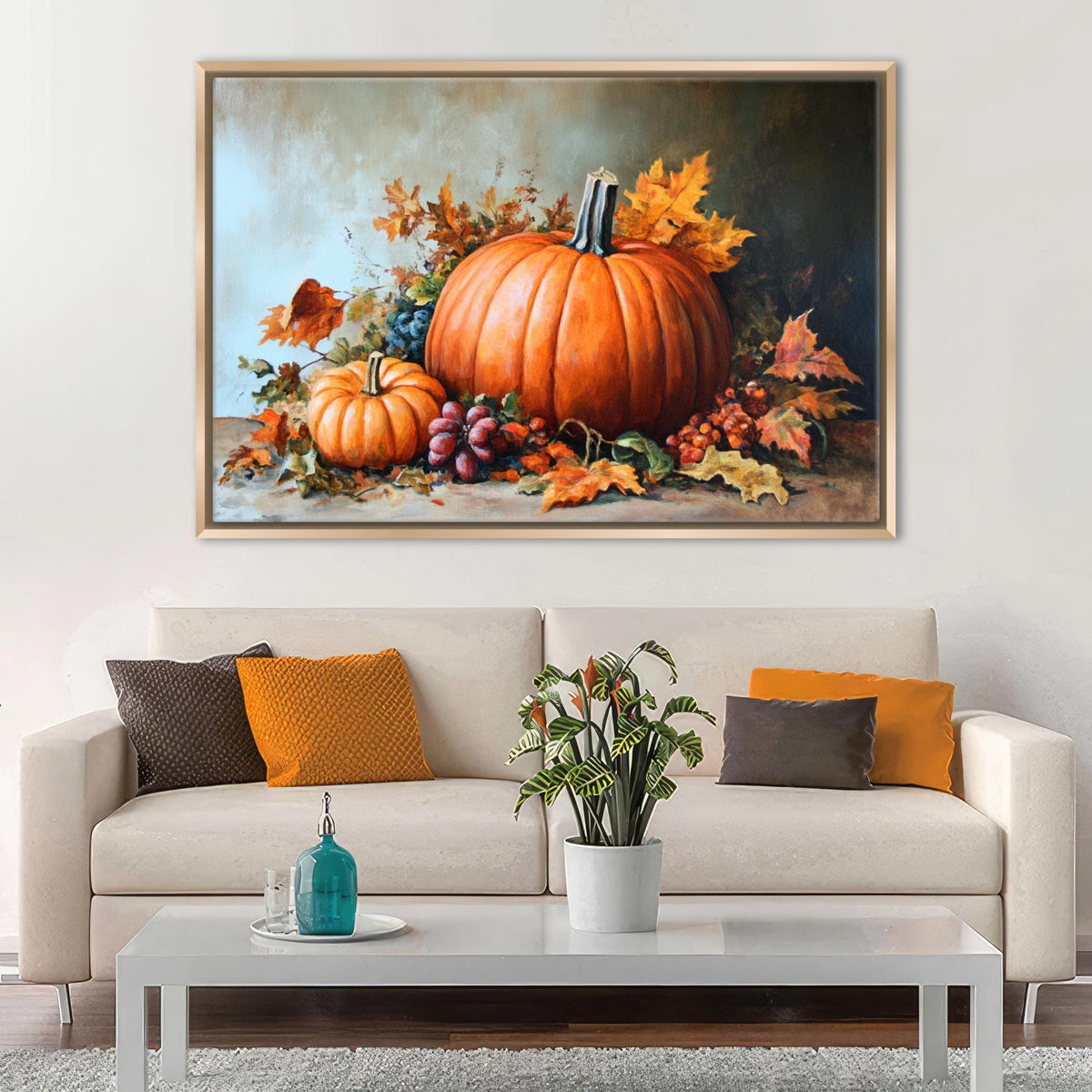 Autumn Harvest Pumpkins Digital Artwork