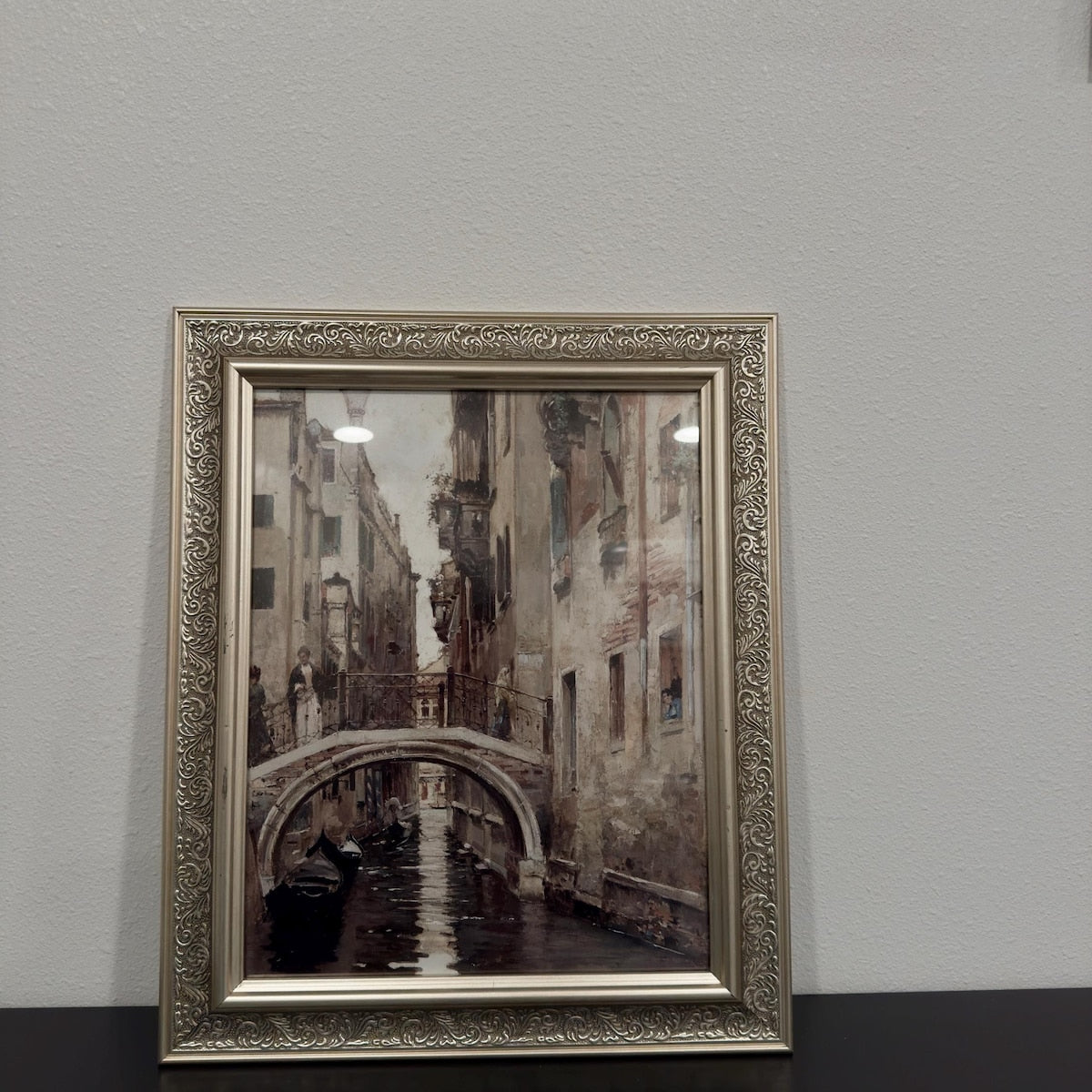 Venetian Canal Vintage Oil Painting Digital Download