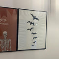 Minimalist Spooky Bat Flight Digital Art