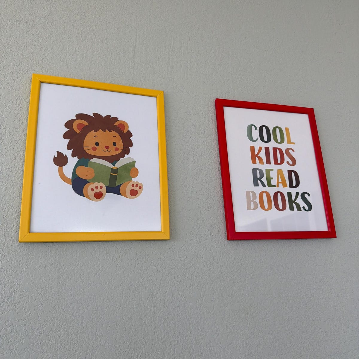 Cute Reading Lion Digital Art Bundle
