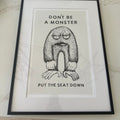 Dont Be A Monster Bathroom Digital Art
