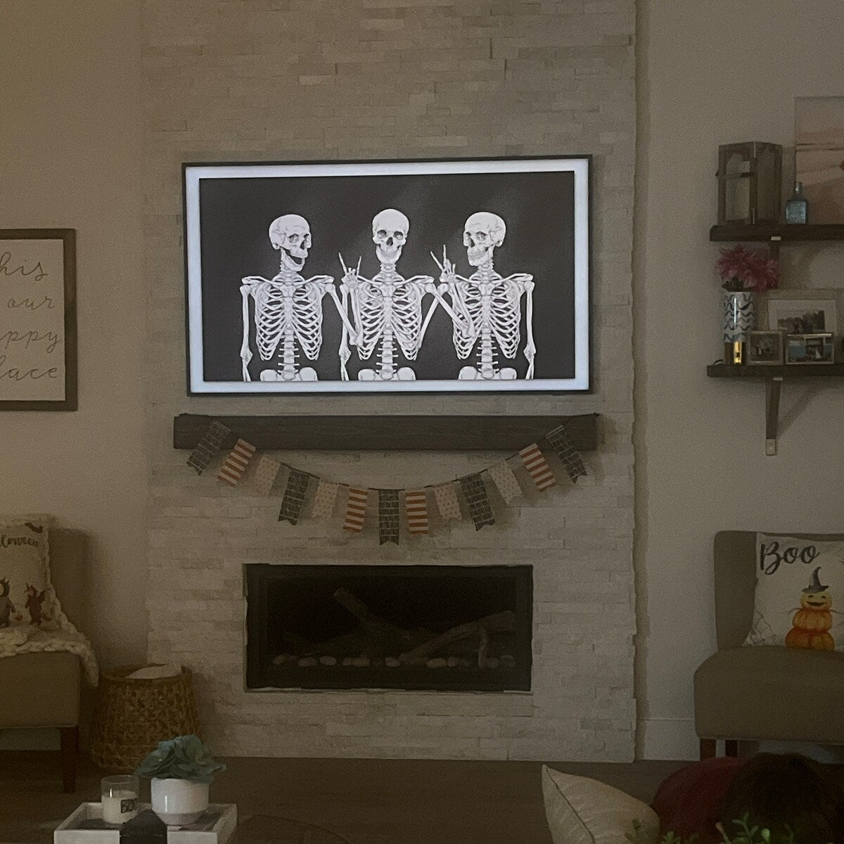 Rock On Skeletons Digital Artwork
