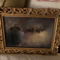 Vintage Santa Sleigh Flight Digital Art