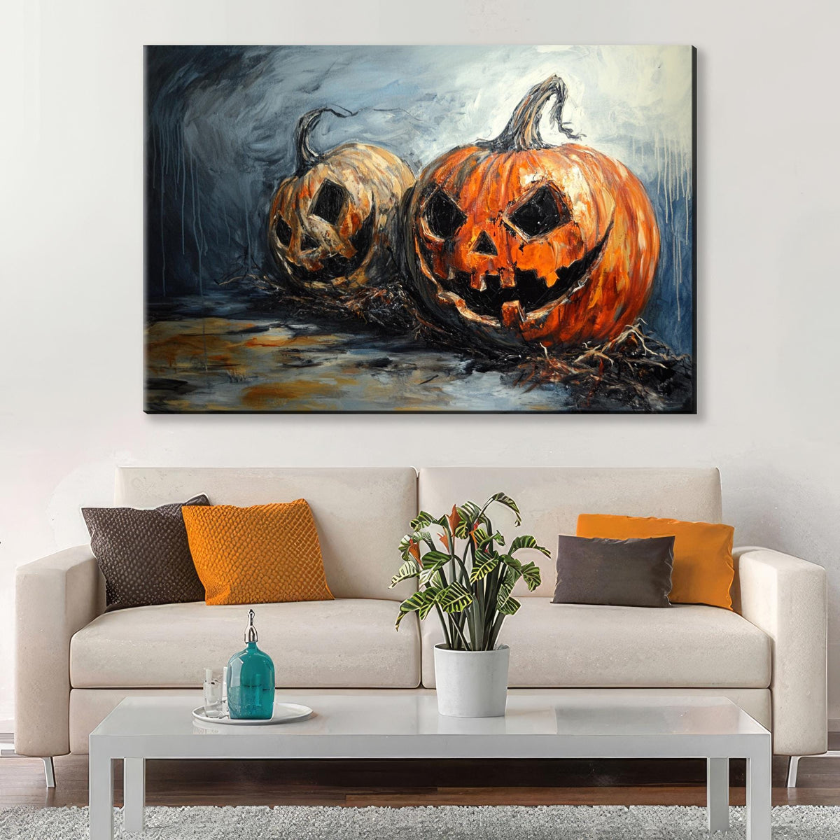 Spooky Jack O Lanterns Digital Artwork