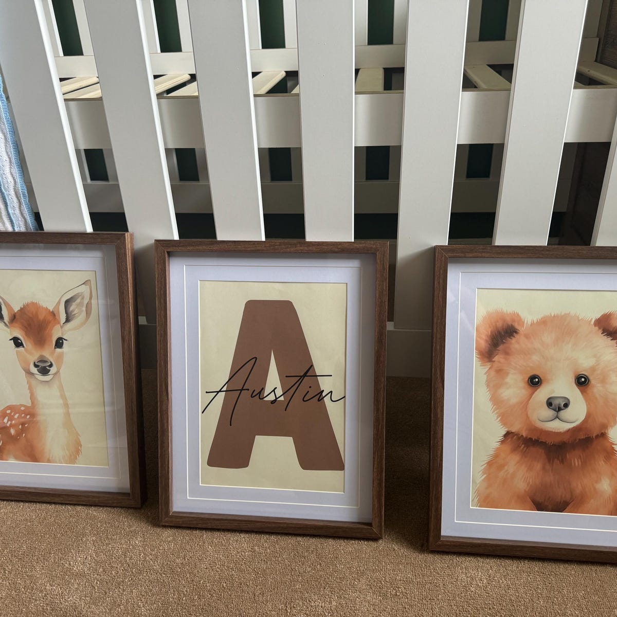 Personalized Letter A Nursery Digital Art