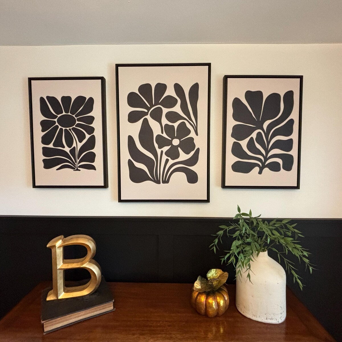 Minimalist Botanical Trio Digital Art Set