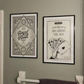 Poker Night Rules & Royal Flush Digital Art Set