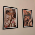 Rustic Western Outlaw Digital Art Print