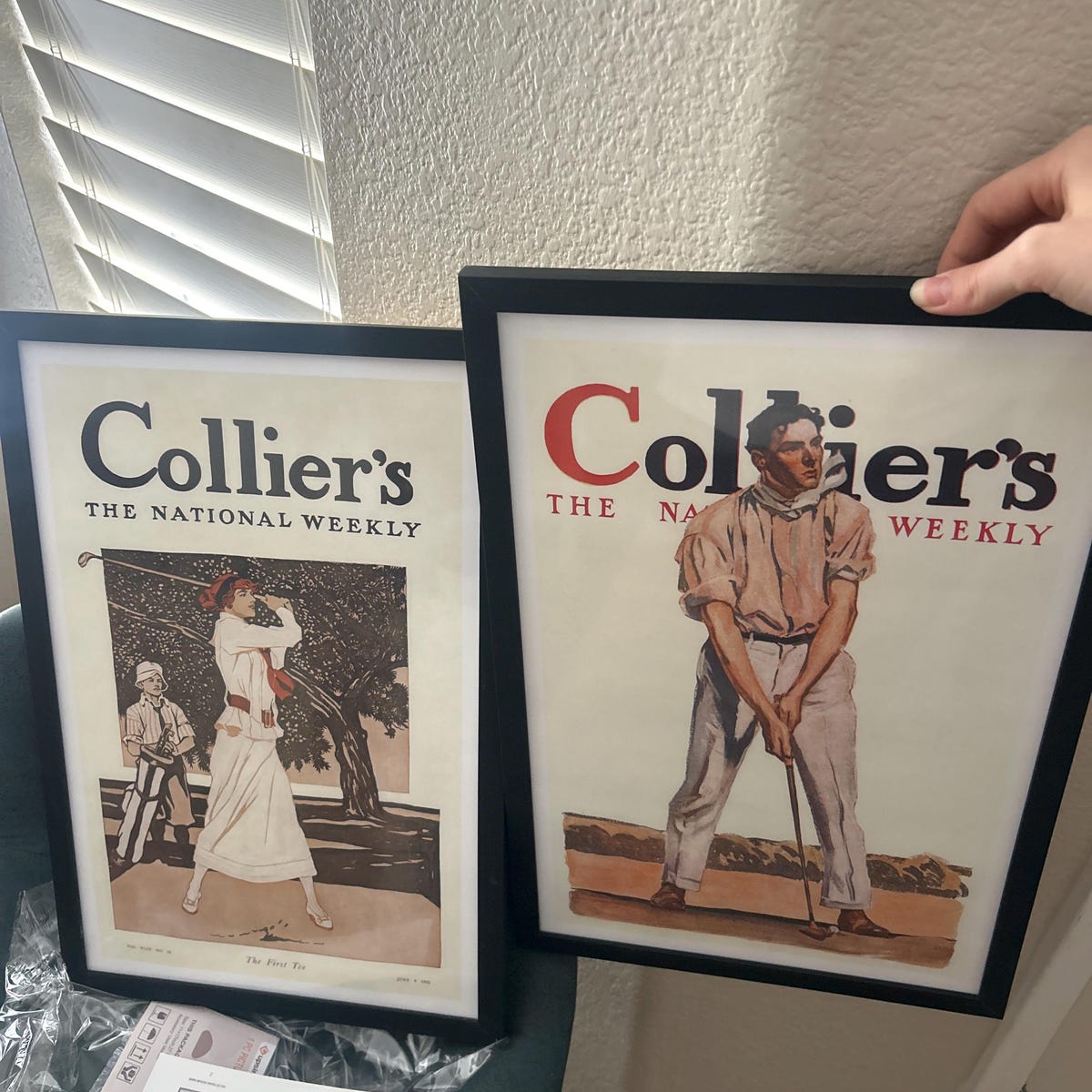Vintage Colliers The National Weekly Golf Cover Digital Art