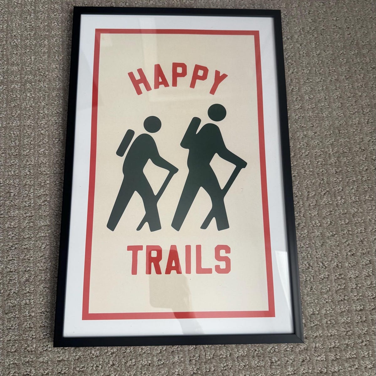 Happy Trails Hiking Digital Art Print