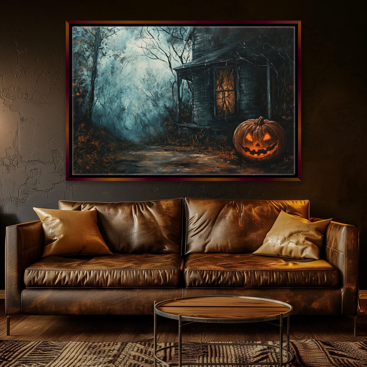 Haunted Woods Jack O'Lantern Digital Art