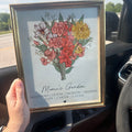 Custom Floral Family Garden Digital Artwork