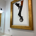 Chic Stiletto and Zebra 8-Ball Digital Fashion Illustration