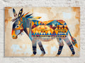 Geometric Boho Donkey Digital Art