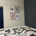 Little Racer Dude Racing Car Gallery Wall Digital Art Set