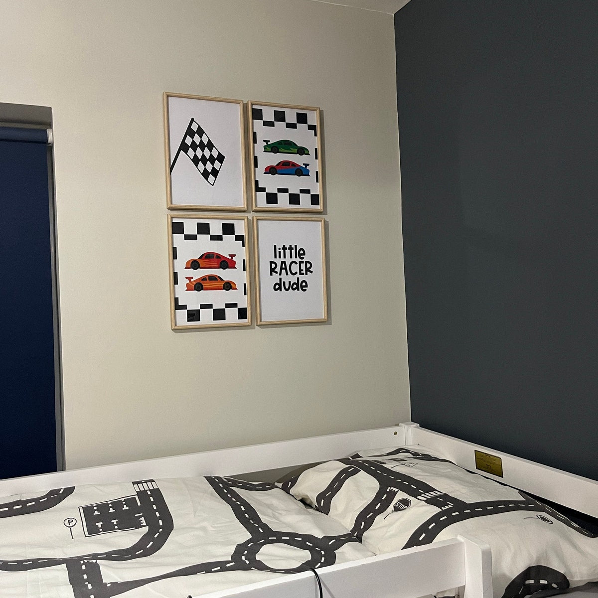 Little Racer Dude Racing Car Gallery Wall Digital Art Set