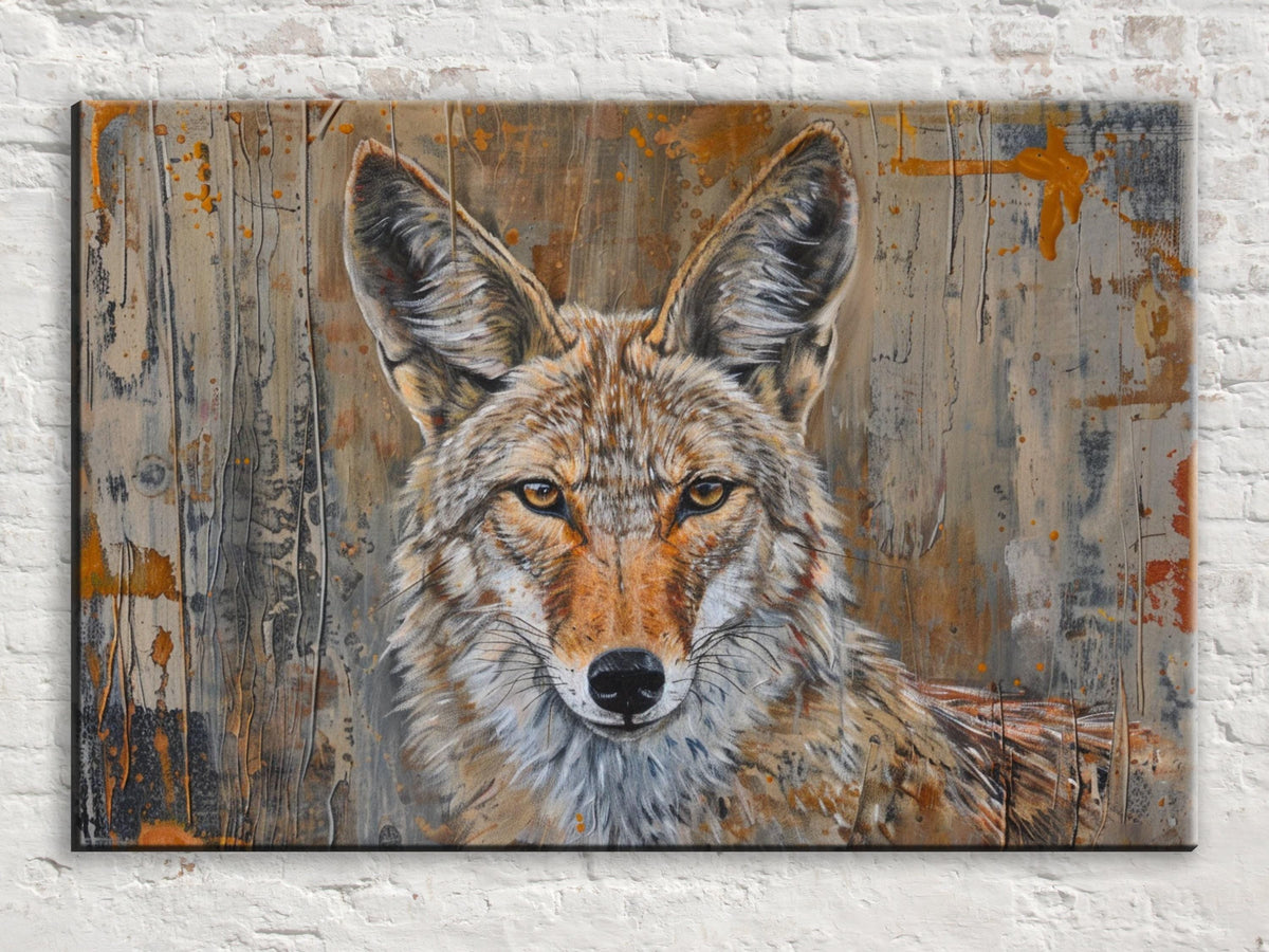 Wild Coyote Portrait Digital Art