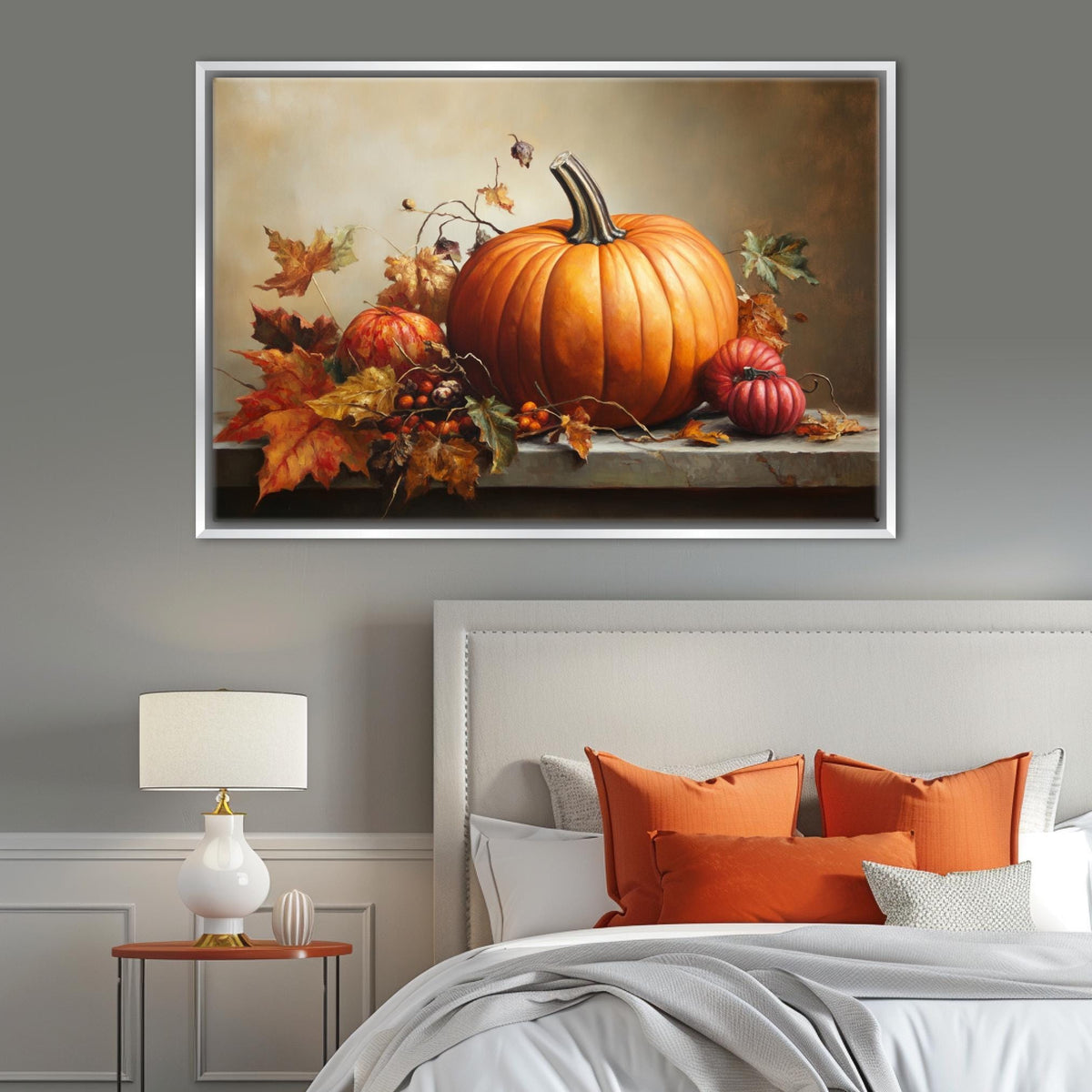 Autumn Pumpkin Harvest Digital Artwork