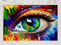 Vibrant Abstract Eye Digital Artwork