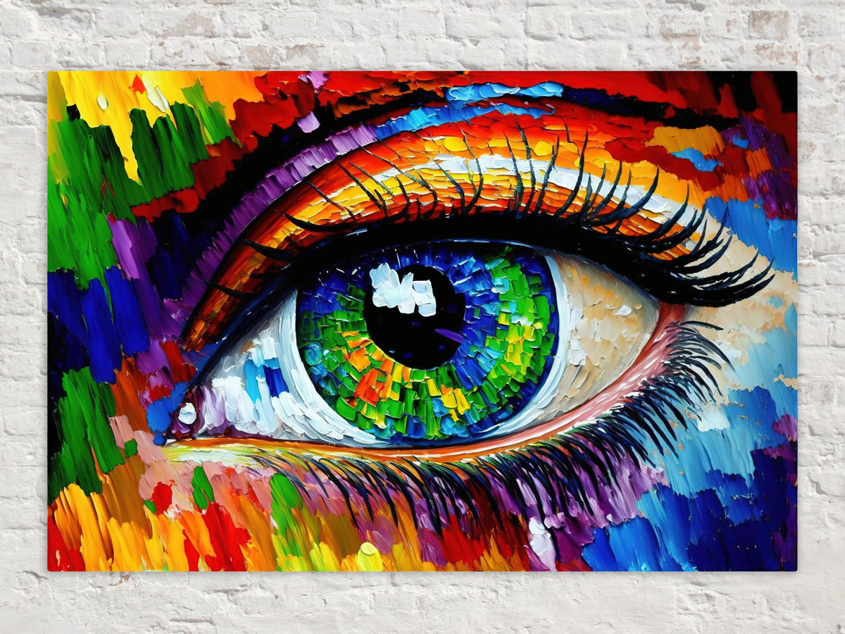 Vibrant Abstract Eye Digital Artwork