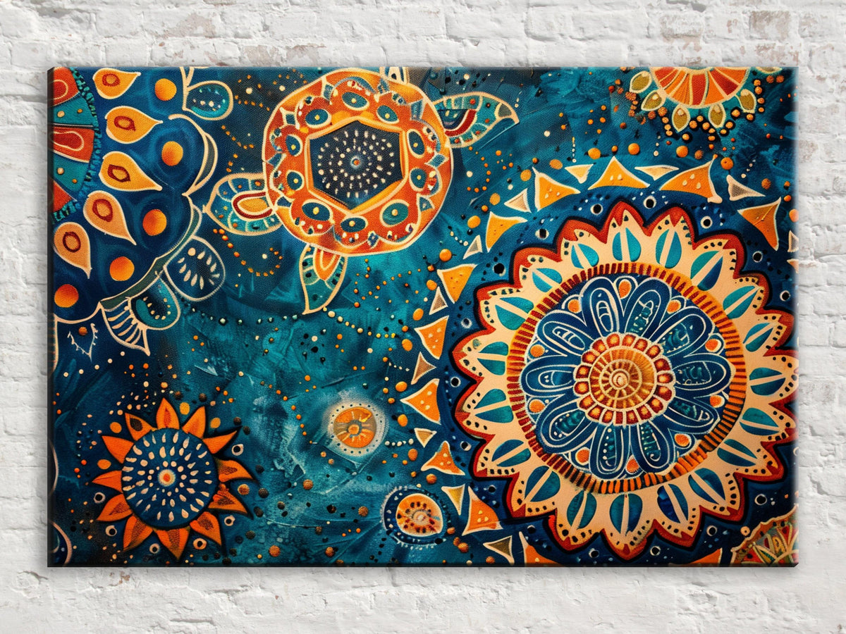 Vibrant Koi Pond Digital Artwork