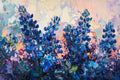 Cobalt Meadow Digital Artwork