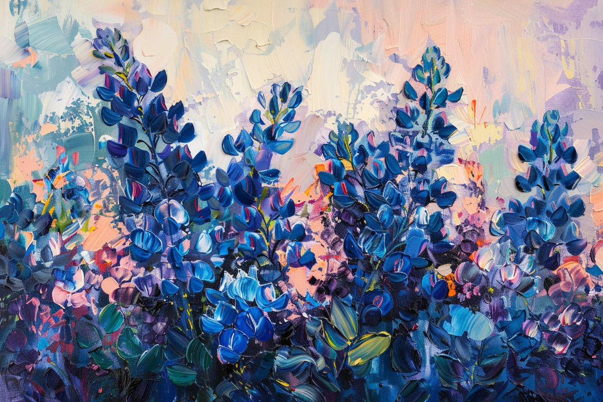 Cobalt Meadow Digital Artwork