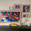 Vibrant Abstract Vision High-Resolution Digital Artwork